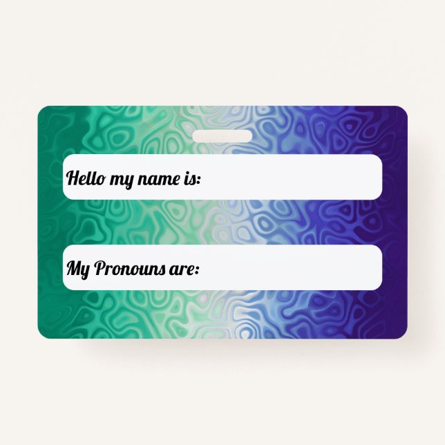 Trippy Ripply Funky Boho MLM Men Love Men Pride Ausweis (Vorderseite)