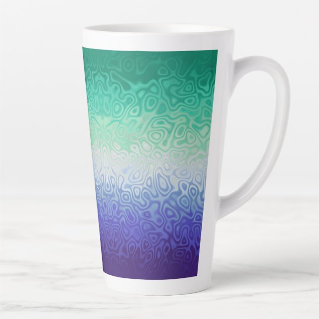 Trippy Ripply Funky Boho MLM Men Love Men Pride Milchtasse (Rechts)