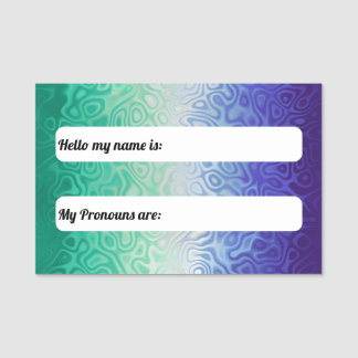 Trippy Ripply Funky Boho MLM Men Love Men Pride Namensschild