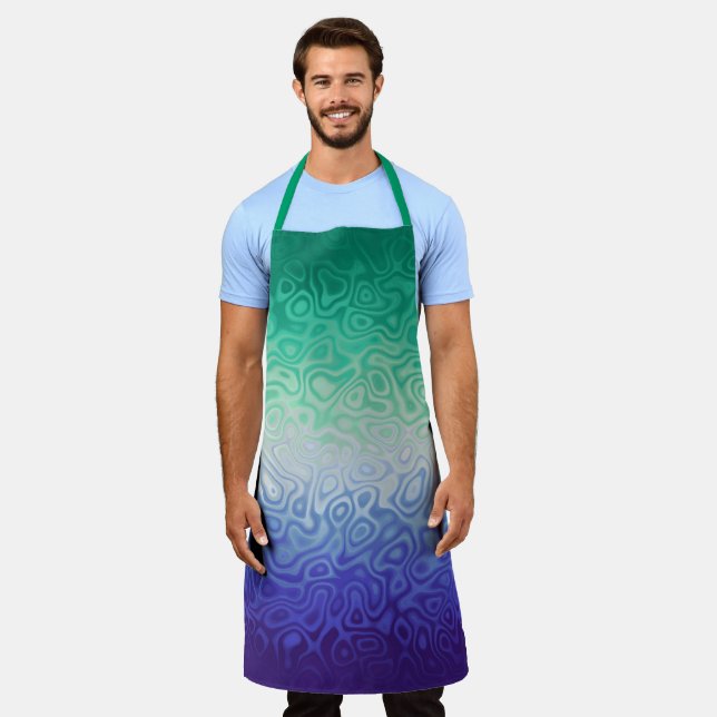 Trippy Ripply Funky Boho MLM Men Love Men Pride Schürze (Getragen)