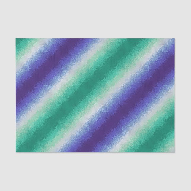 Trippy Ripply Funky Boho MLM Men Love Men Pride Seidenpapier (Vorderseite)