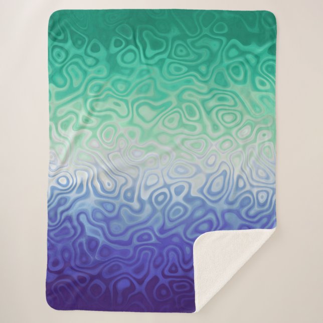 Trippy Ripply Funky Boho MLM Men Love Men Pride Sherpadecke (Vorderseite)