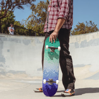 Trippy Ripply Funky Boho MLM Men Love Men Pride Skateboard