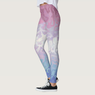 Trippy Ripply Groovy Eccentric Bigender Prilag Leggings