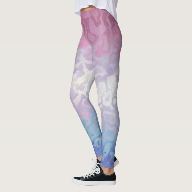 Trippy Ripply Groovy Eccentric Bigender Prilag Leggings (Links)