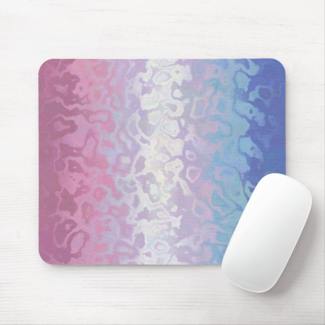 Trippy Ripply Groovy Eccentric Bigender Prilag Mousepad (Mit Mouse)