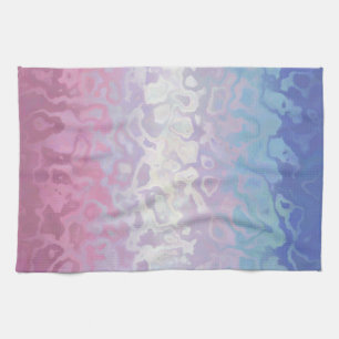 Trippy Ripply Groovy Exzentrische Bigender Pride F Geschirrtuch