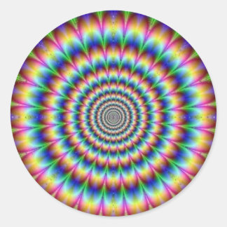 Trippy Runder Aufkleber