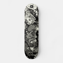 Trippy Sepia Black Skateboard