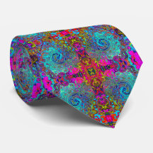 Trippy Sky Blue Abstrakt Retro Liquid Swirl
