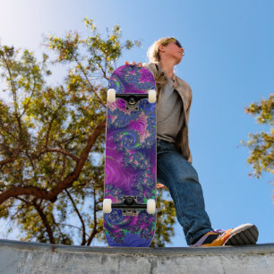 Trippy Spiraling Fraktal Skateboard