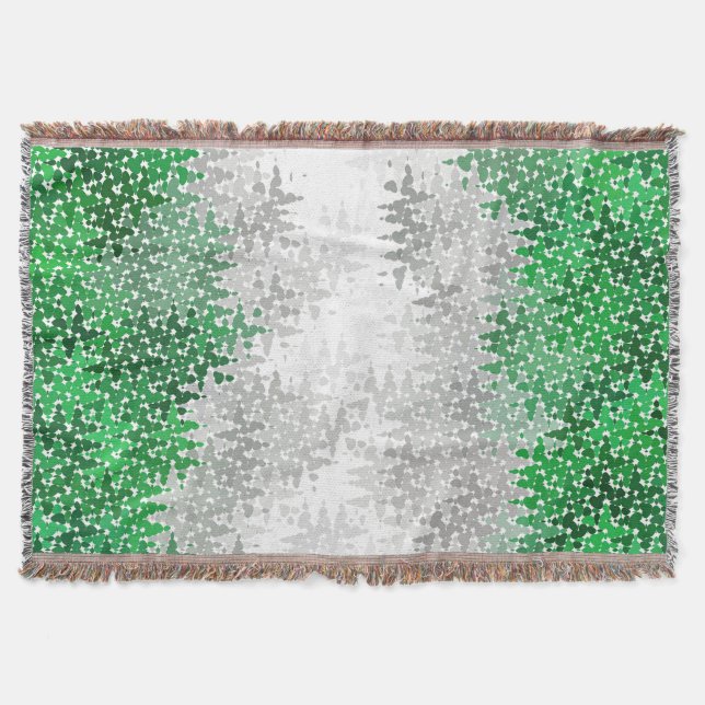 Trippy Squiggg Abstrakt Grayromantic Pride Flag Decke (Vorderseite)