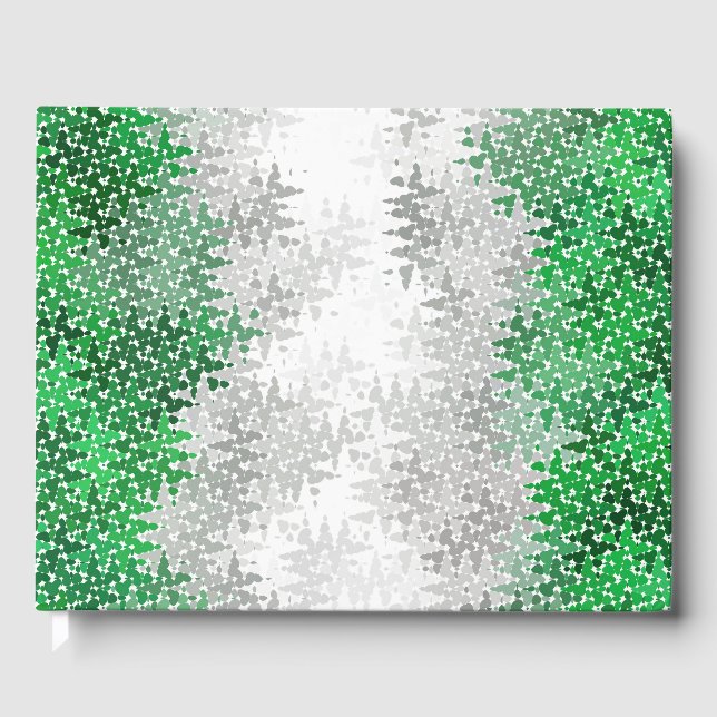 Trippy Squiggg Abstrakt Grayromantic Pride Flag Gästebuch (Vorderseite)