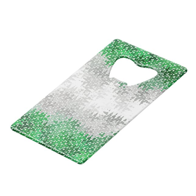 Trippy Squiggg Abstrakt Grayromantic Pride Flag Geldbeutel Flaschenöffner (Rückseite Schrägansicht)