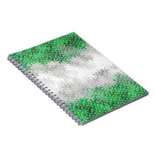 Trippy Squiggg Abstrakt Grayromantic Pride Flag Notizblock