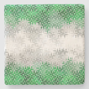 Trippy Squiggg Abstrakt Grayromantic Pride Flag Steinuntersetzer