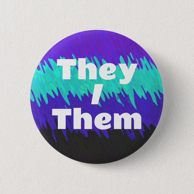 Trippy Squiggly Abstract Alexigender Stolzflagge Button (Vorderseite)