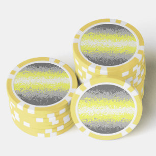 Trippy Squiggly Abstract Demigender-Stolzflagge Pokerchips
