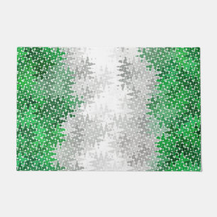 Trippy Squiggly Abstract Grauromantische Pride-Fla Fußmatte