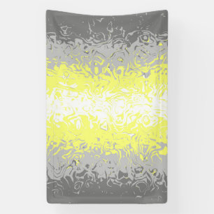 Trippy Squiggly Abstrakte Demigender-Stolzflagge Banner
