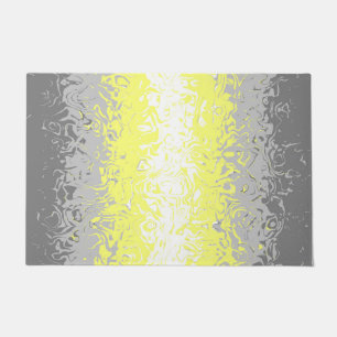 Trippy Squiggly Abstrakte Demigender-Stolzflagge Fußmatte