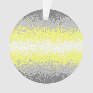 Trippy Squiggly Abstrakte Demigender-Stolzflagge Ornament