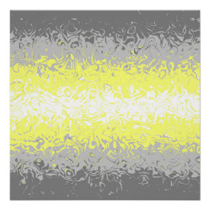 Trippy Squiggly Abstrakte Demigender-Stolzflagge Poster