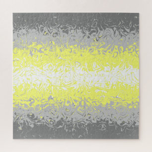 Trippy Squiggly Abstrakte Demigender-Stolzflagge Puzzle