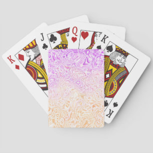 Trippy Squiggly Boho Abstrakt Trixic Prix Flag Spielkarten