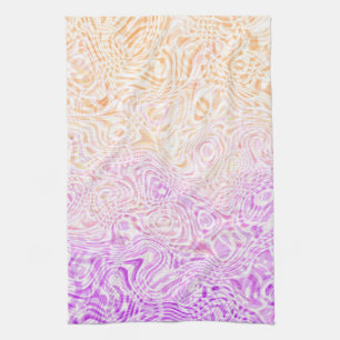 Trippy Squiggly Boho Abstrakte Trixic Pride Flagge Geschirrtuch
