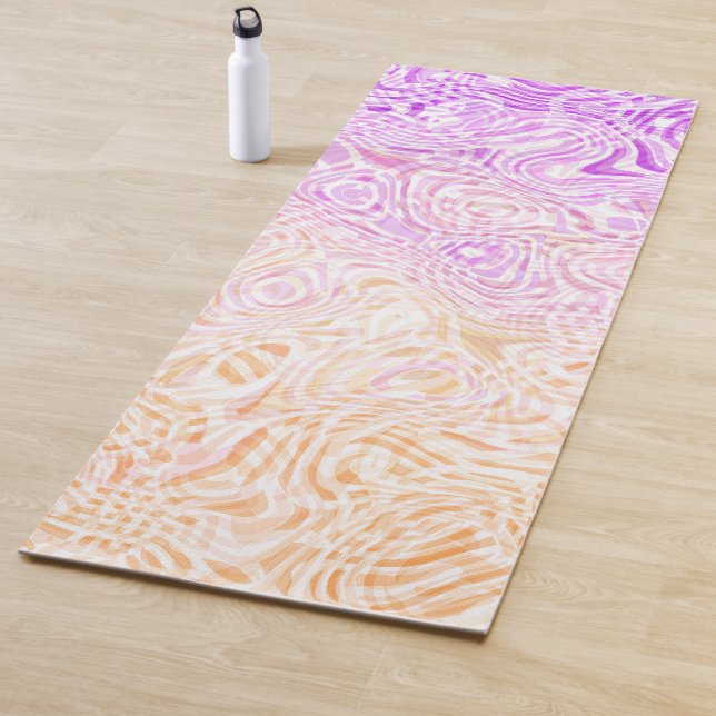 Trippy Squiggly Boho Abstrakte Trixic Pride Flagge Yogamatte (Beispiel)