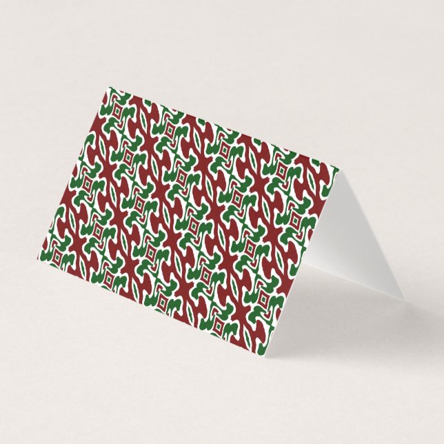 Trippy Squiggly Retro Mod Weihnachts Streifen Must (Vorderseite)
