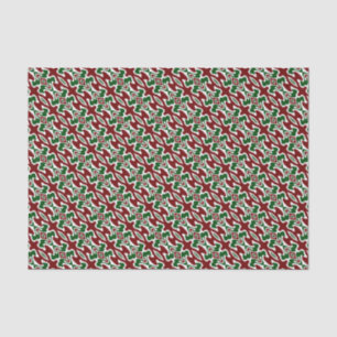 Trippy Squiggly Retro Mod Weihnachts Streifen Must Seidenpapier