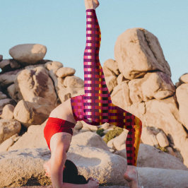 Trippy Stripes Lila und rosa Cool Psychedelic Leggings