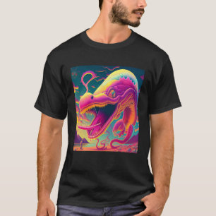 Trippy Surrealer Fischmonster T-Shirt