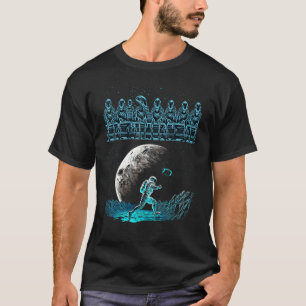 Trippy T Astronaut T Alien T Fußball Psychedelisch T-Shirt