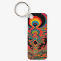 Trippy Vintage 1960er Jahre Psychedelische Retro-K