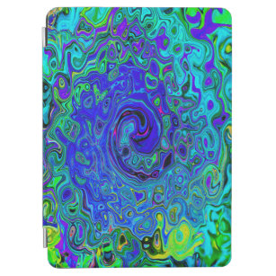 Trippy Violet Blue Abstrakt Retro Liquid Swirl iPad Air Hülle