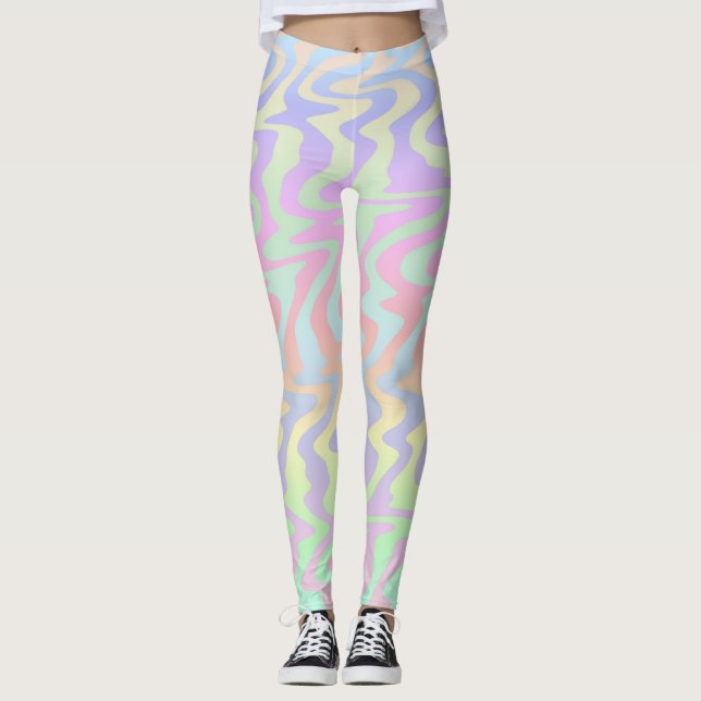 Trippy Waves Leggings (Vorderseite)