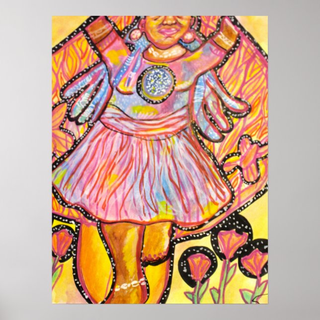  Trippy Whimsical  Surreal  Poster| Embrace the Li Poster (Vorne)