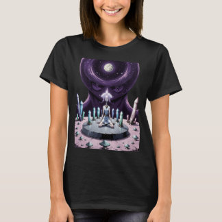 Trippy Witchy Kristall Magic Mushrooms Alter Sword T-Shirt