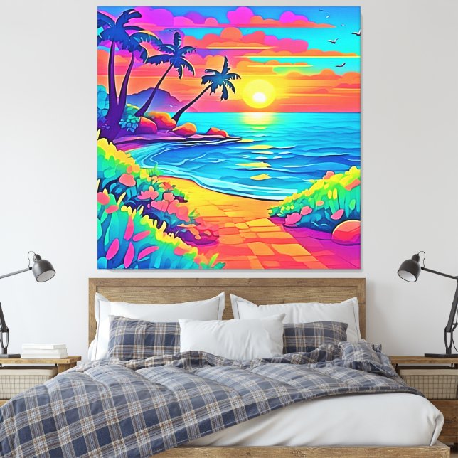 Triptych Leinwanddruck (Insitu (Schlafzimmer))