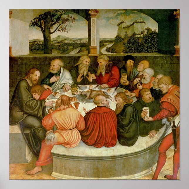 Triptych, links Panel, Philipp Melanchthon Poster (Vorne)