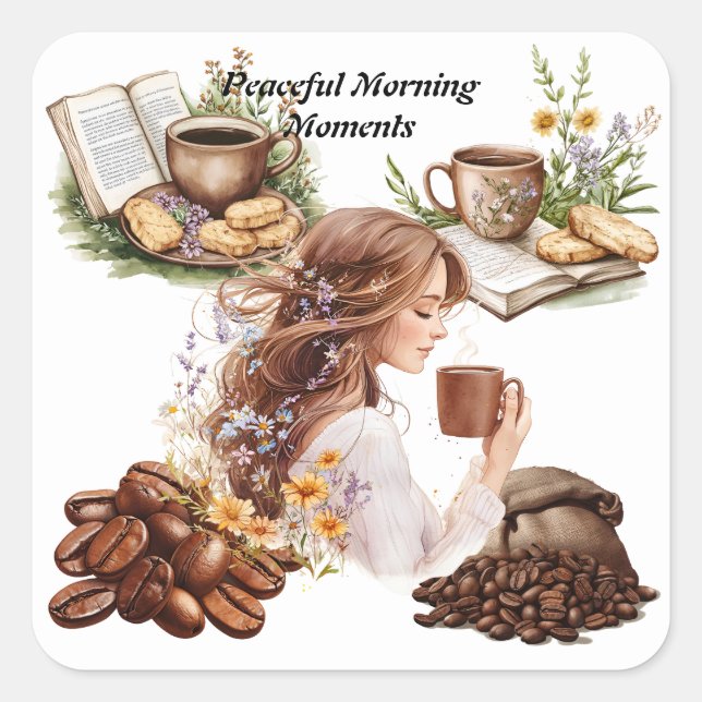 Triptych Quadratischer Aufkleber (Vorderseite)