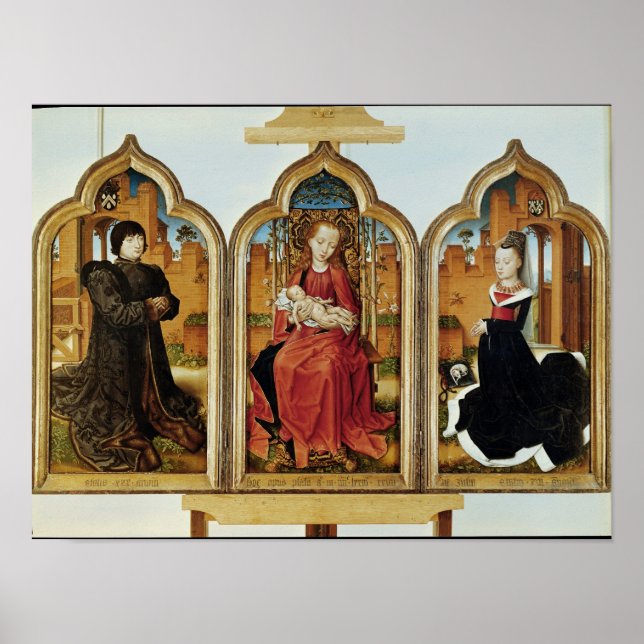 Triptych von Jean de Witte, 1473 Poster (Vorne)