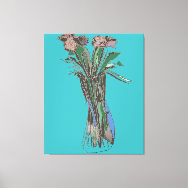 Triptych Wall Art ImperfectBlumen noch immer Blühe Leinwanddruck (Vorderseite)