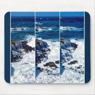 Triptychon der abstürzenden Wellen auf der Mäuse-P Mousepad