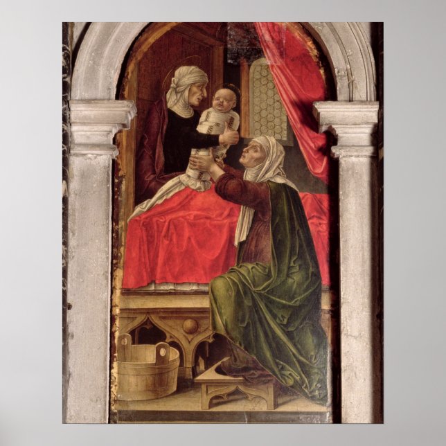 Triptychon der Madonna von der Misericordia, 1473 Poster (Vorne)
