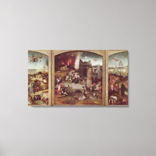 Triptychon der Temptation von St. Anthony Leinwanddruck