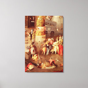 Triptychon der Versuchung von St Anthony Leinwanddruck